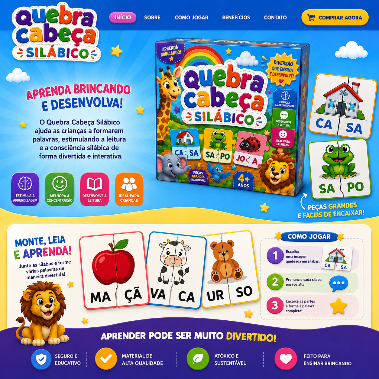 Quebra-cabeça Silábico