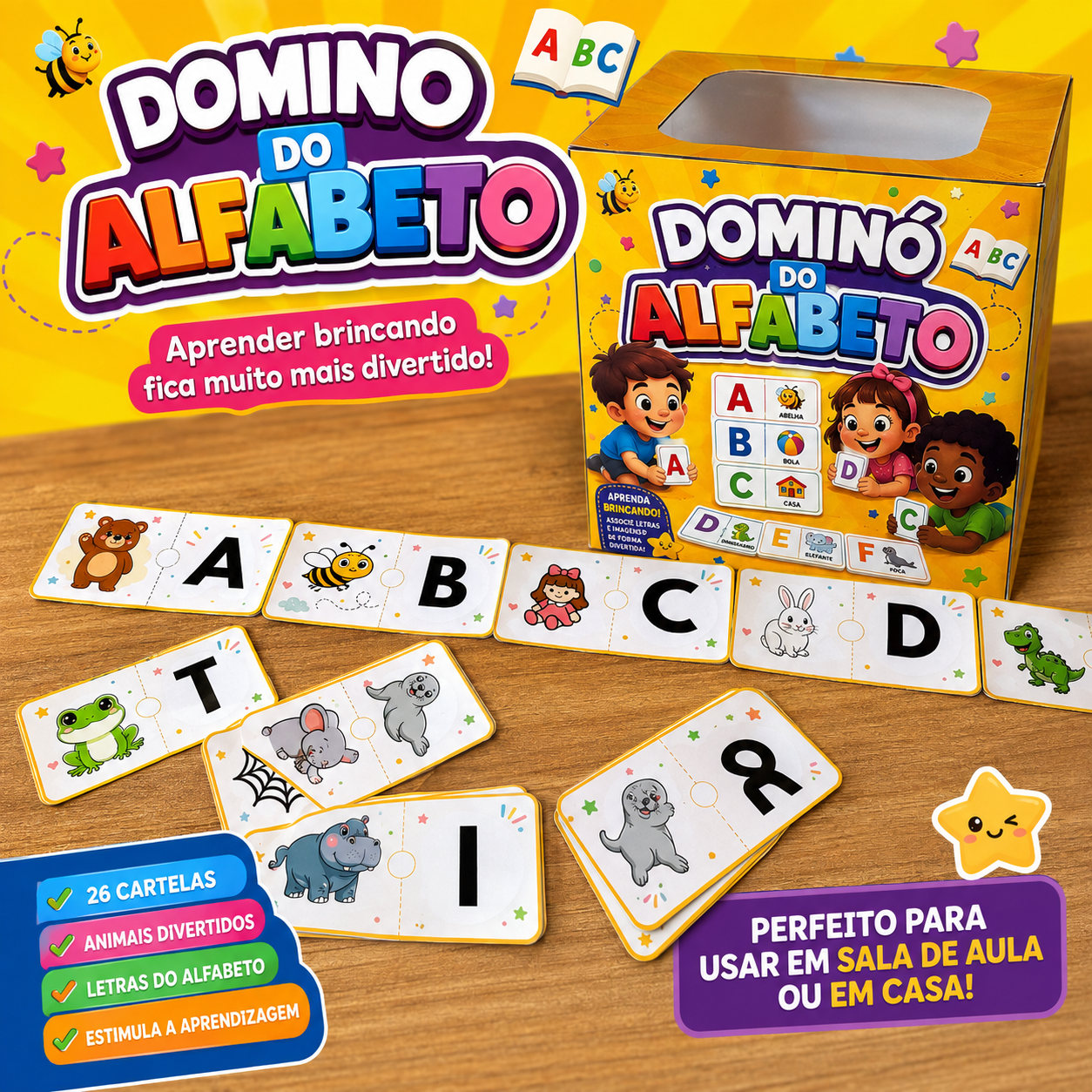 Dominó do Alfabeto