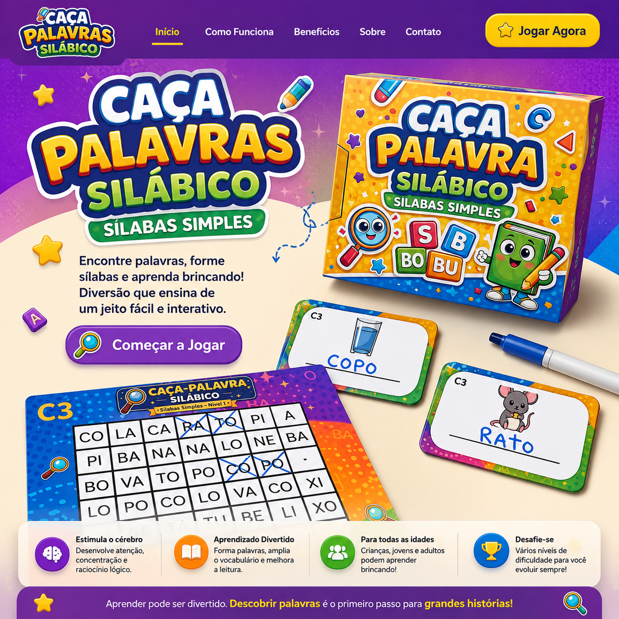 Caça Palavras Silábico